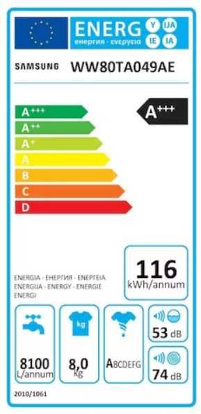 Pralka Samsung WW80TA049AE EcoBubble Bubble Soak 8kg 1400obr