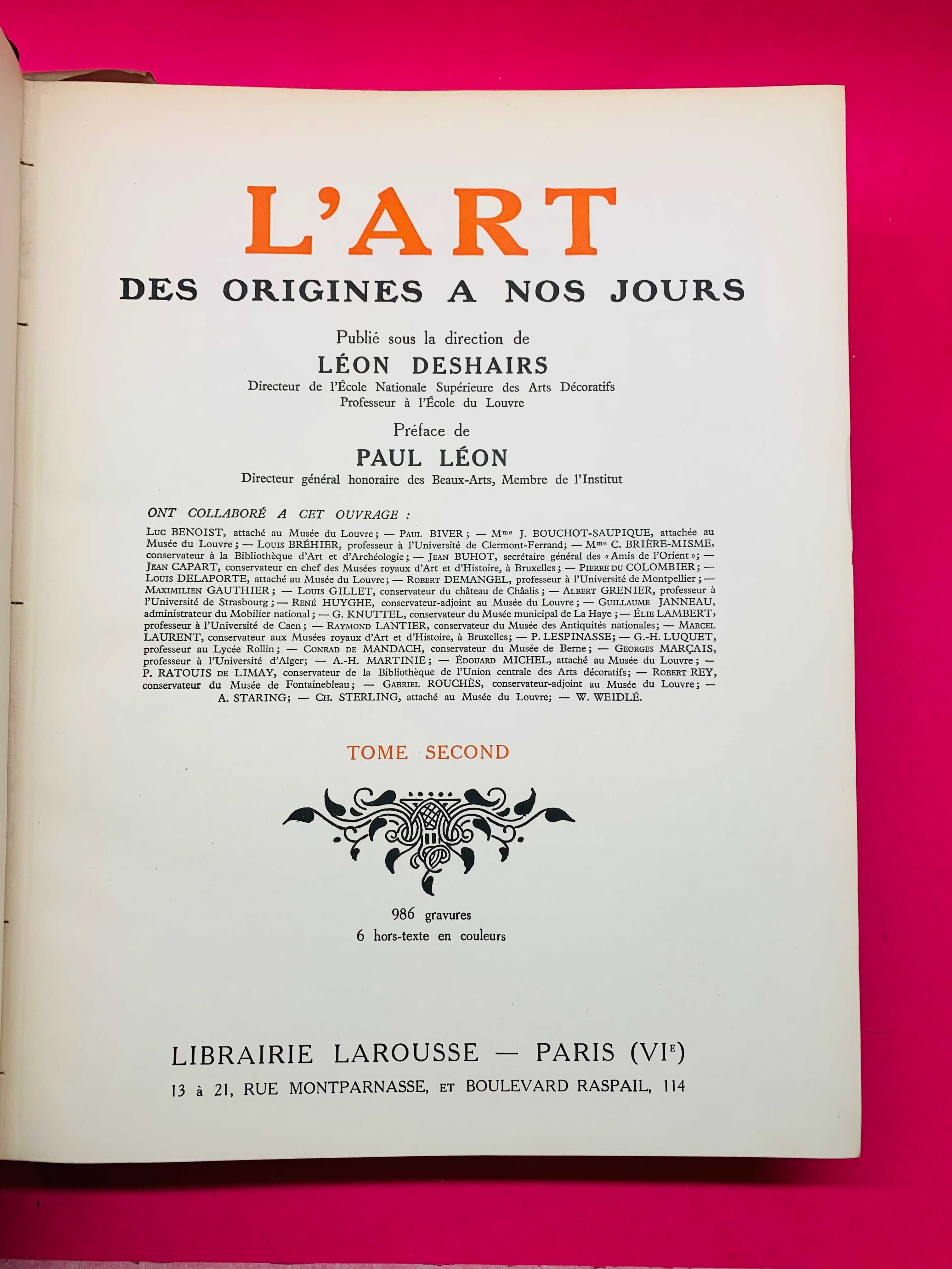 L'Art des Origines a nos Jours Vol. I-II