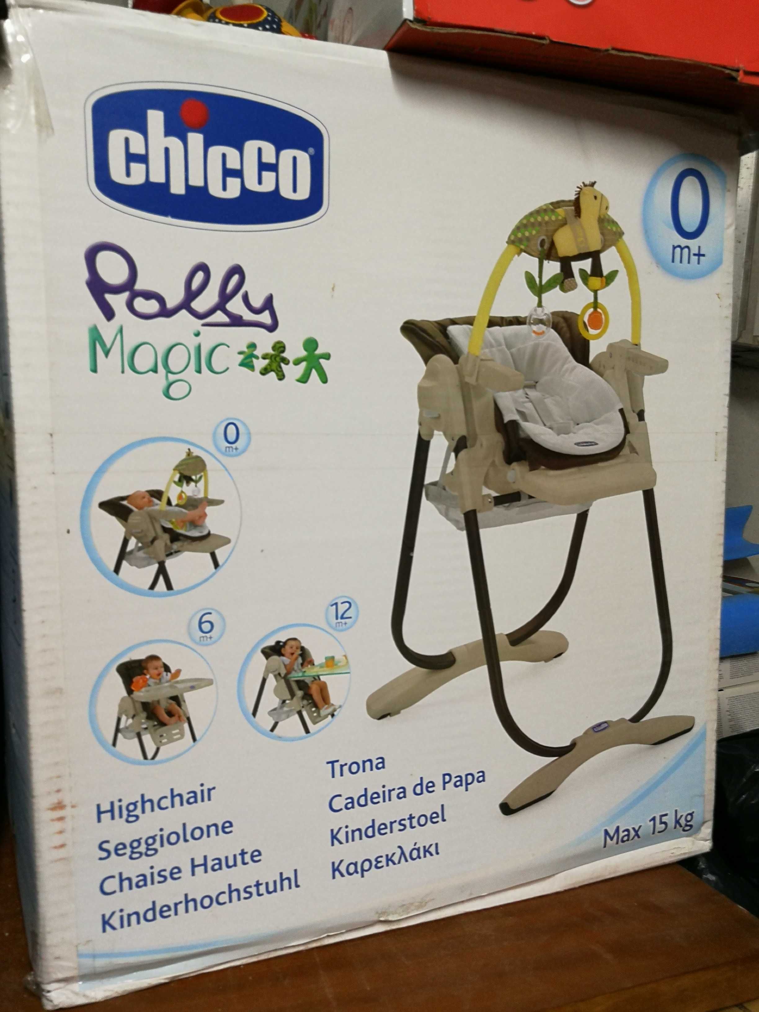 Cadeira refeição chicco poly magic