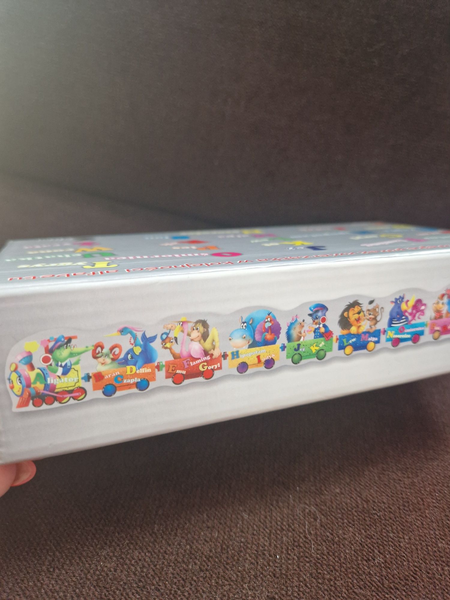 Gra Chińczyk+Puzzle Kolejkowe Abecadło