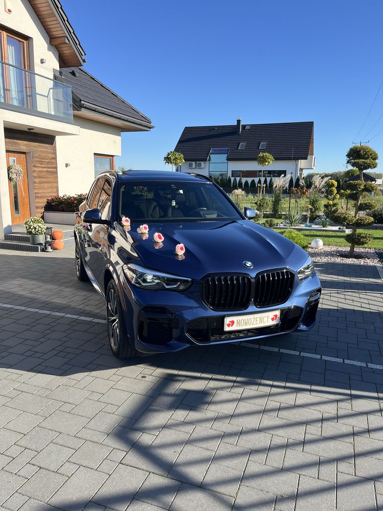 Piekne BMW X6 X5 Auto do ślubu samochod na ślub zawiozę Granat Biała
