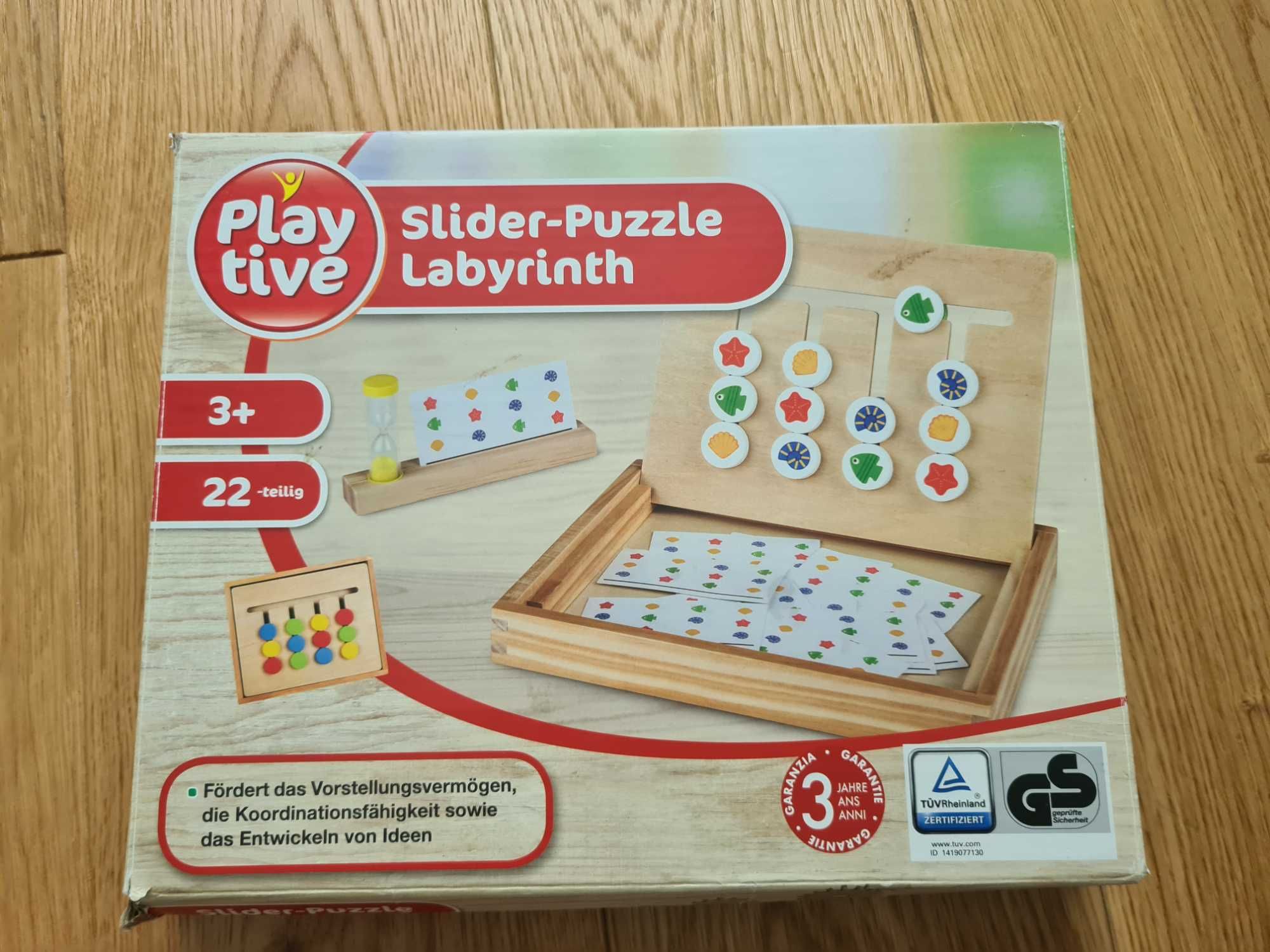 Drewniana gra logiczna labirynt 3+ Playtive