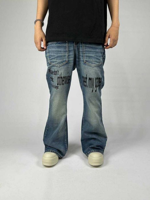 ARCHIVE Flared джинси faded джинсы синие сині клеш кльош архив S M L