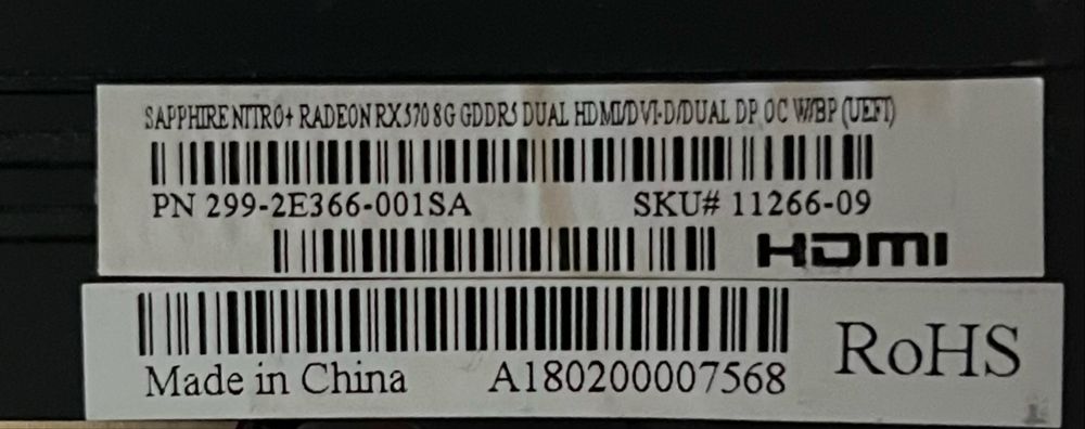 RX 570 (Sapphire Nitro+) 8GB
