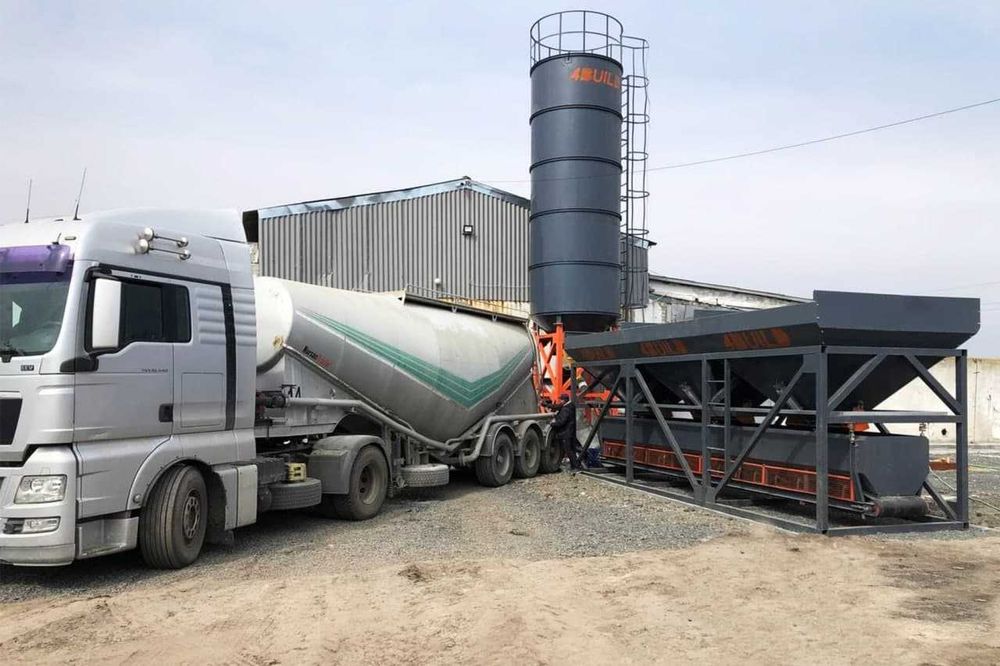 Бетонный мобильный комплекс, бетонный завод, мобильный, стационарный