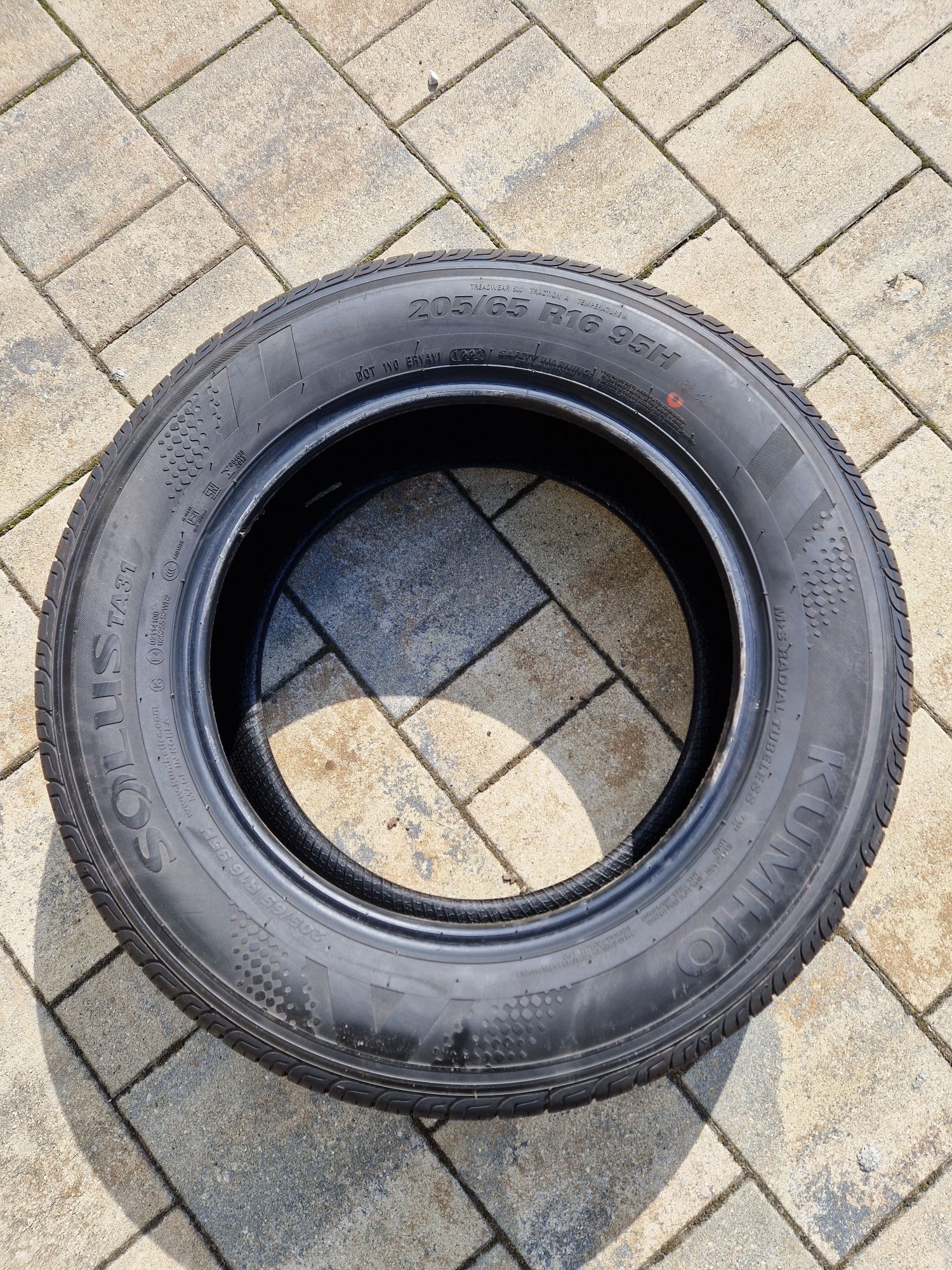 Opony 205/65/16 95h KUMHO SOLUS TA31 jak Nowe