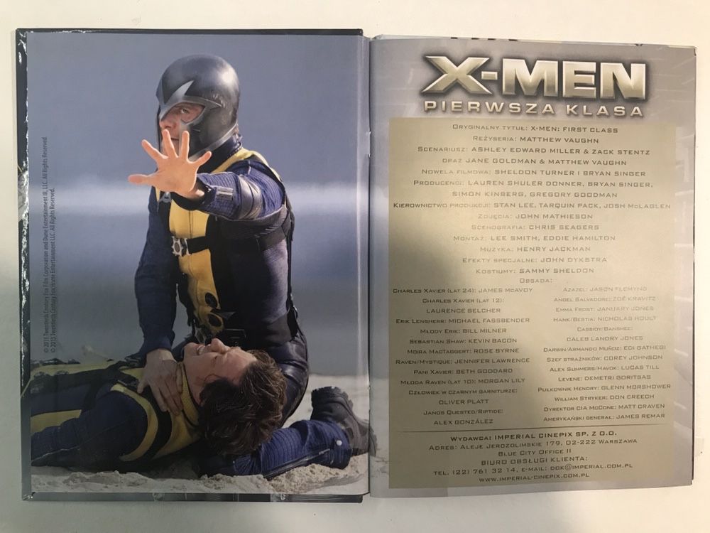 Książka + film „X-men Pierwsza klasa” DVD