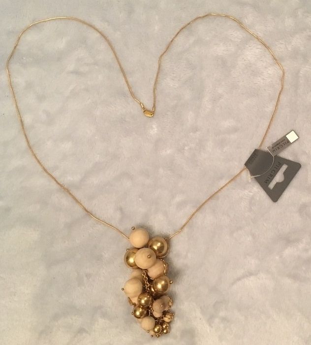 Ожерелье бренд "Pilgrim" Дания длина 25 см; 50 см, ручная работа