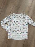 Jasno szara bluza w kolorowe grafiki H&M S