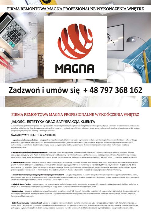 Firma remontowa Magna