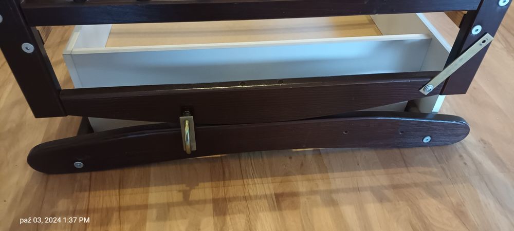 Łóżeczko dziecięce 120x60 na biegunach