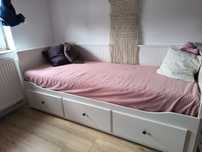 Łóżko leżanka Hemnes Ikea 160x200 składane na 80x200