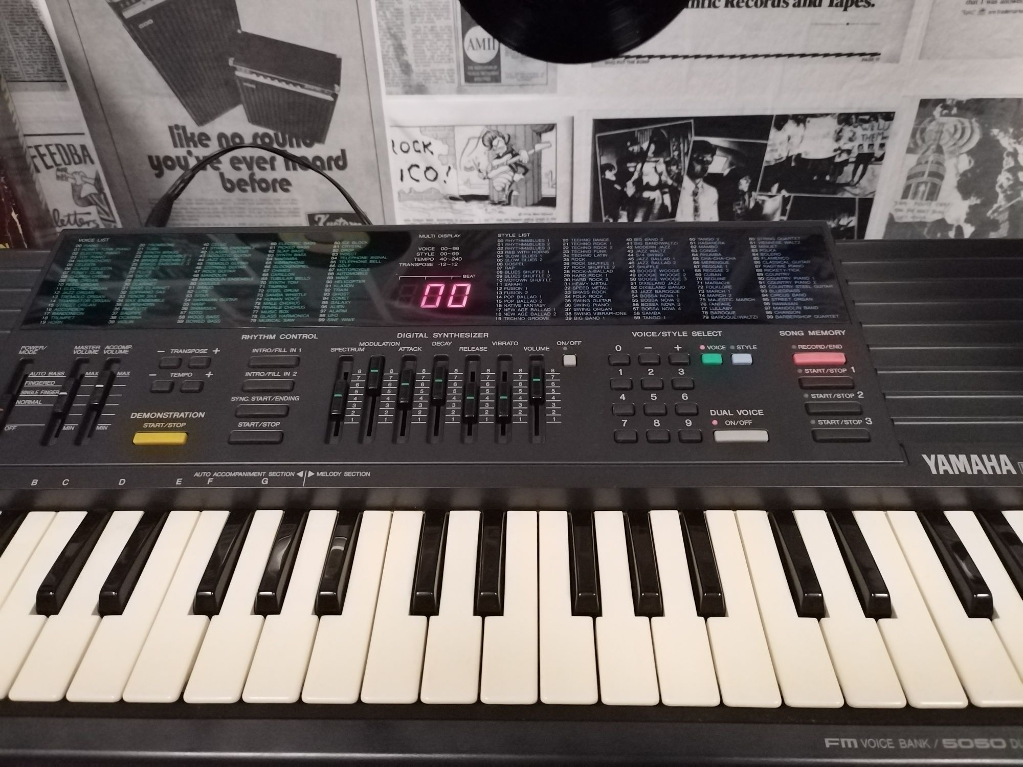 Yamaha PSS-380 syntezator keyboard organy retro vintage rare