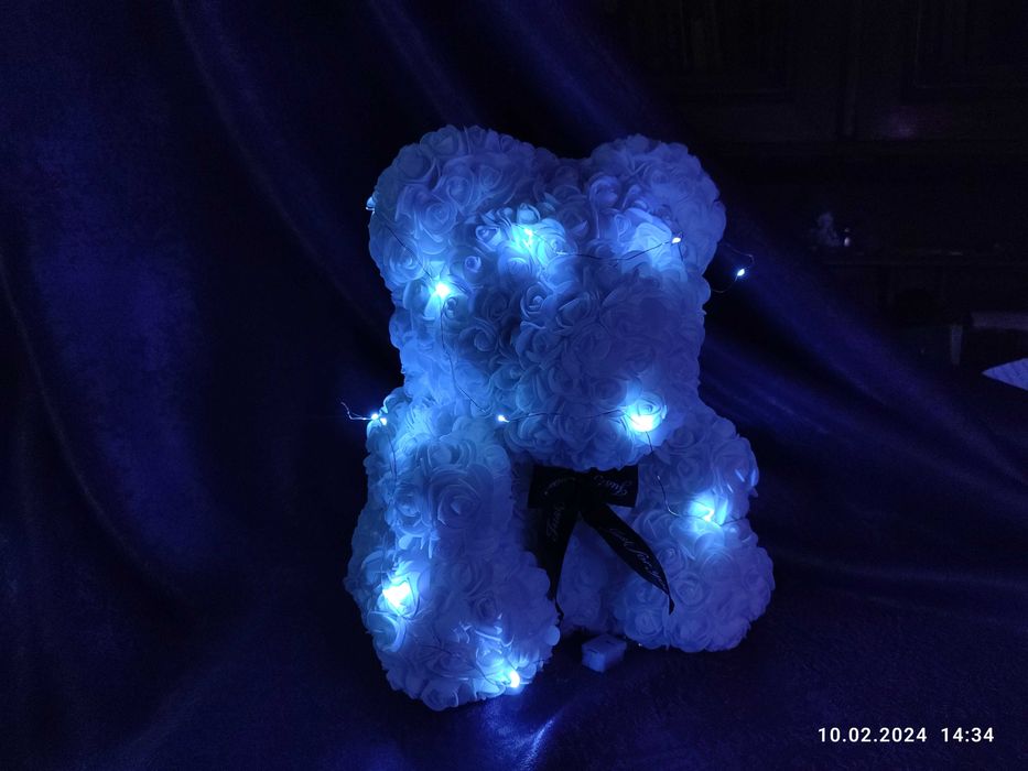 Найкращий захисник. Ведмедик із роз 40 см Медведь из роз