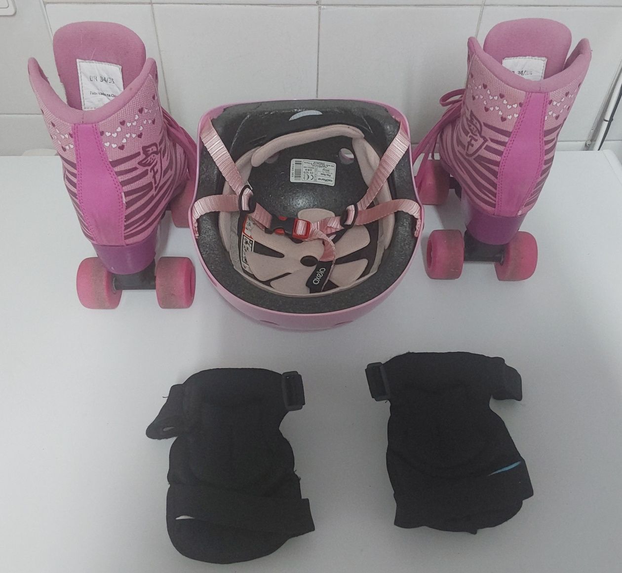 PATINS DE 4 RODAS EM PARALELO.Casa,Rua,Desporto,Exercitar,Equilibrio.