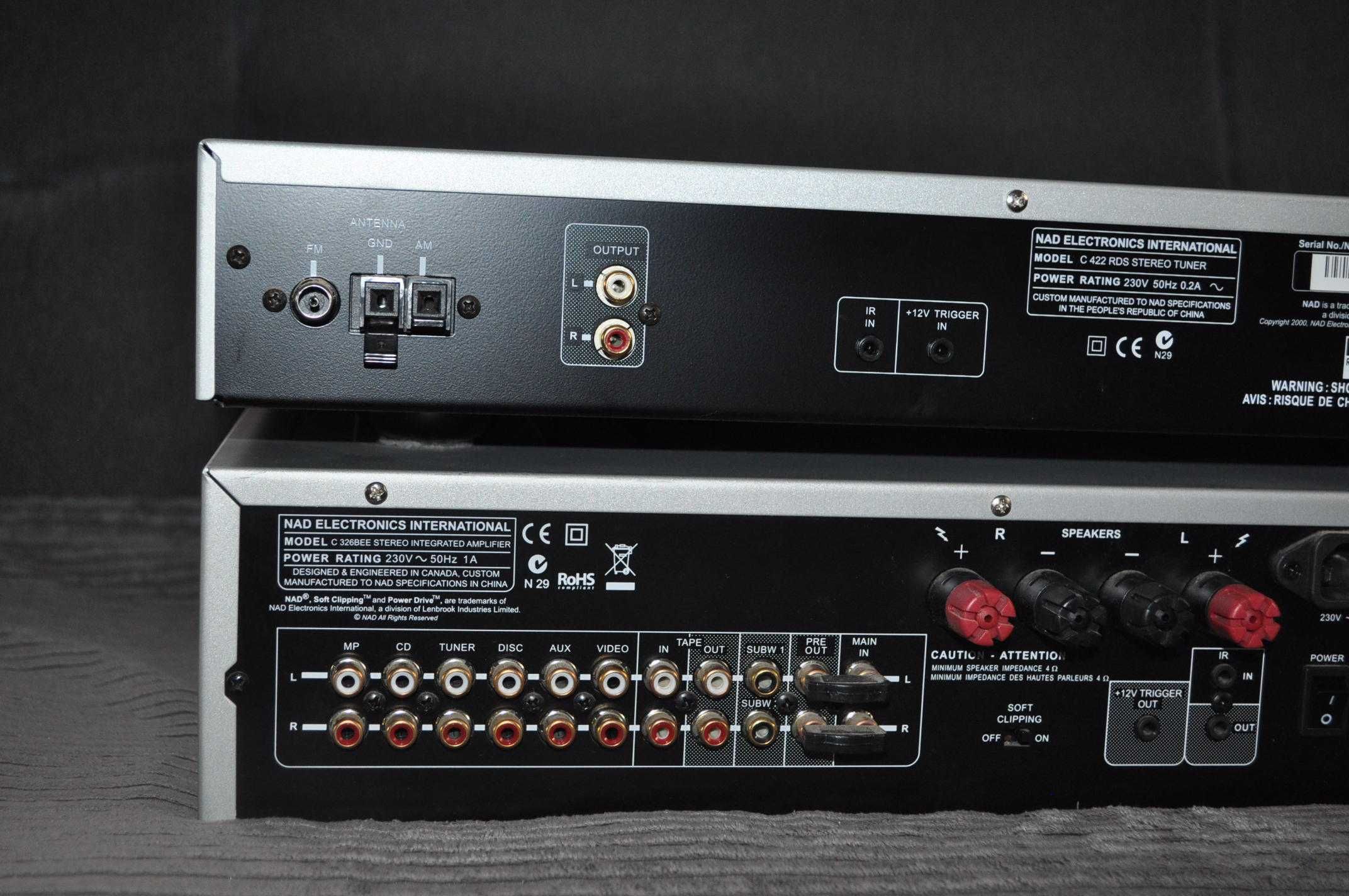 Wzmacniacz NAD C326BEE + Tuner NAD C442 RDS