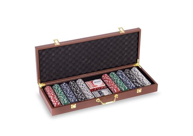 Покерний набір з номіналом на 500 фішок