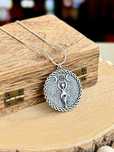Naszyjnik stalowy Bogini Księżyca Pagan Moon amulet