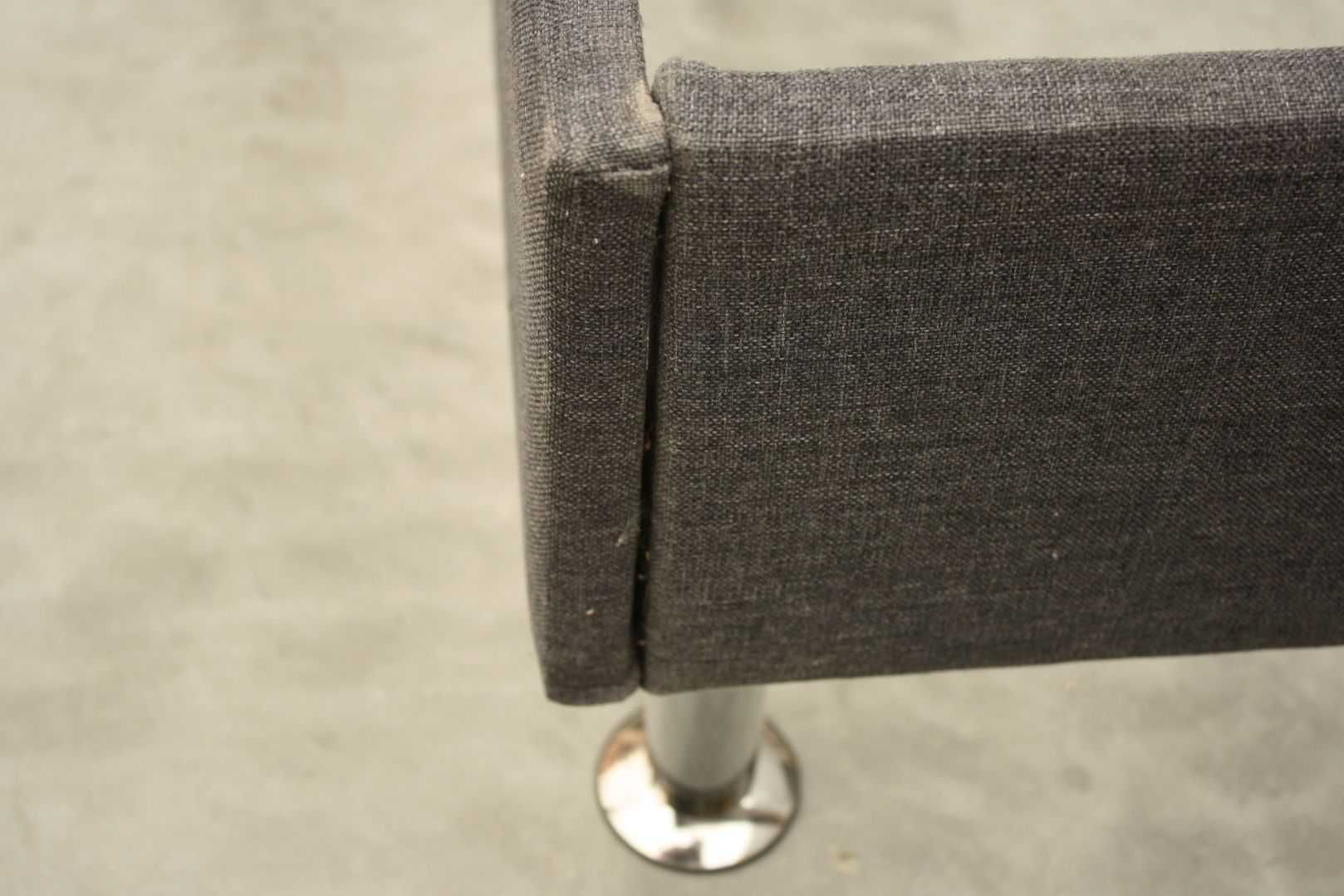 Łóżko drewniane 140x200 Tapicerowane szare płyta MDF BGM24.pl B 7138