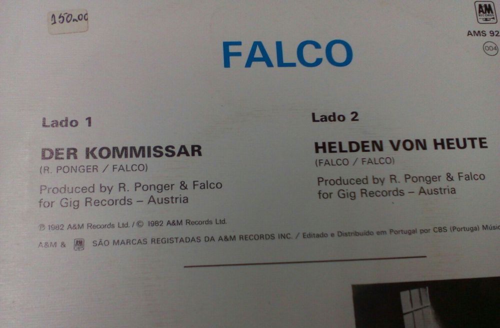 Vinil, Falco: Der Kommissar.