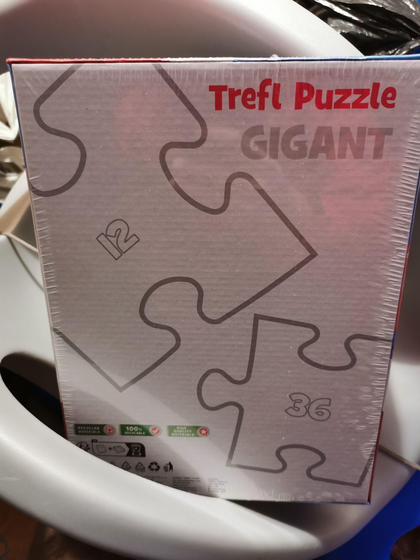 Puzzle Świnka Peppa gigant 12 elementów nowe w folii