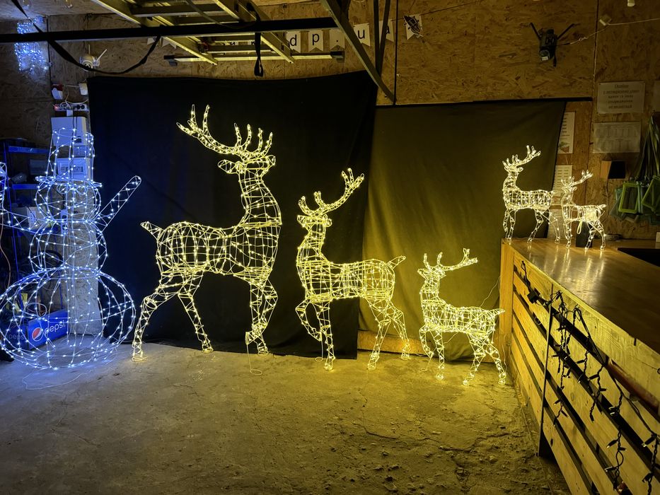 Найкраща новорічна фігура олень новорічный новогодний олень большой 3д