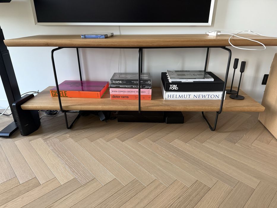 Regał dębowy naturalny / szafka rtv Loft decora
