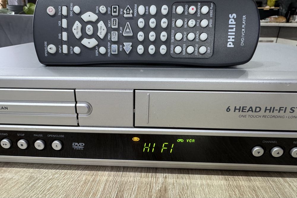 PHILIPS DVP3350V #Magnetowid VHS DVD #Combo #6 HD #Hi-Fi Stereo #Pilot