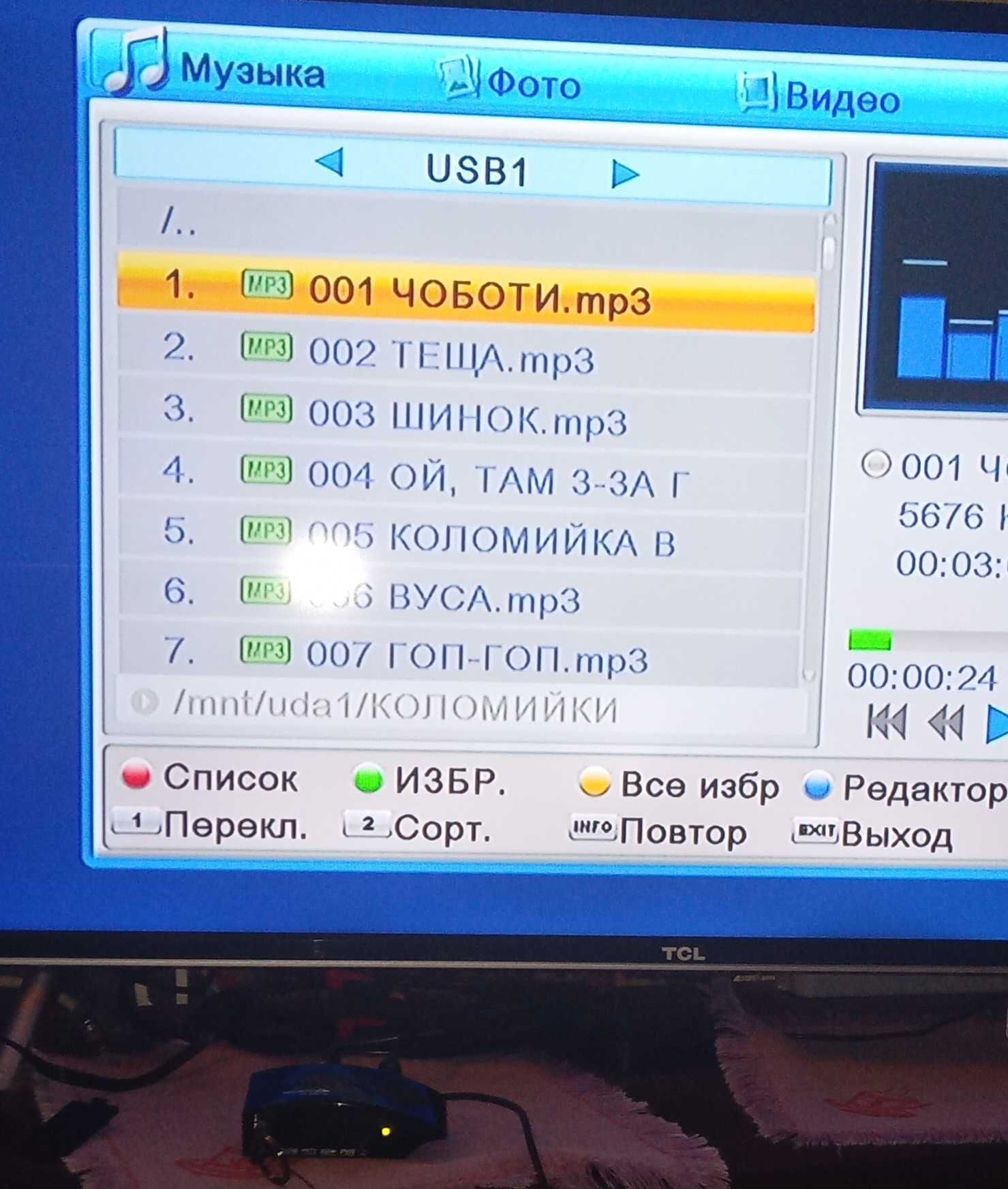 Тюнер DVB-Т2, приставка медіаплеєр до телевізора