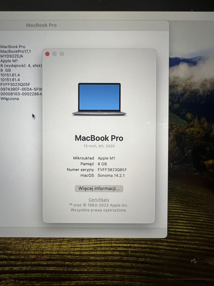 Macbook Pro M1 8/512GB space gray