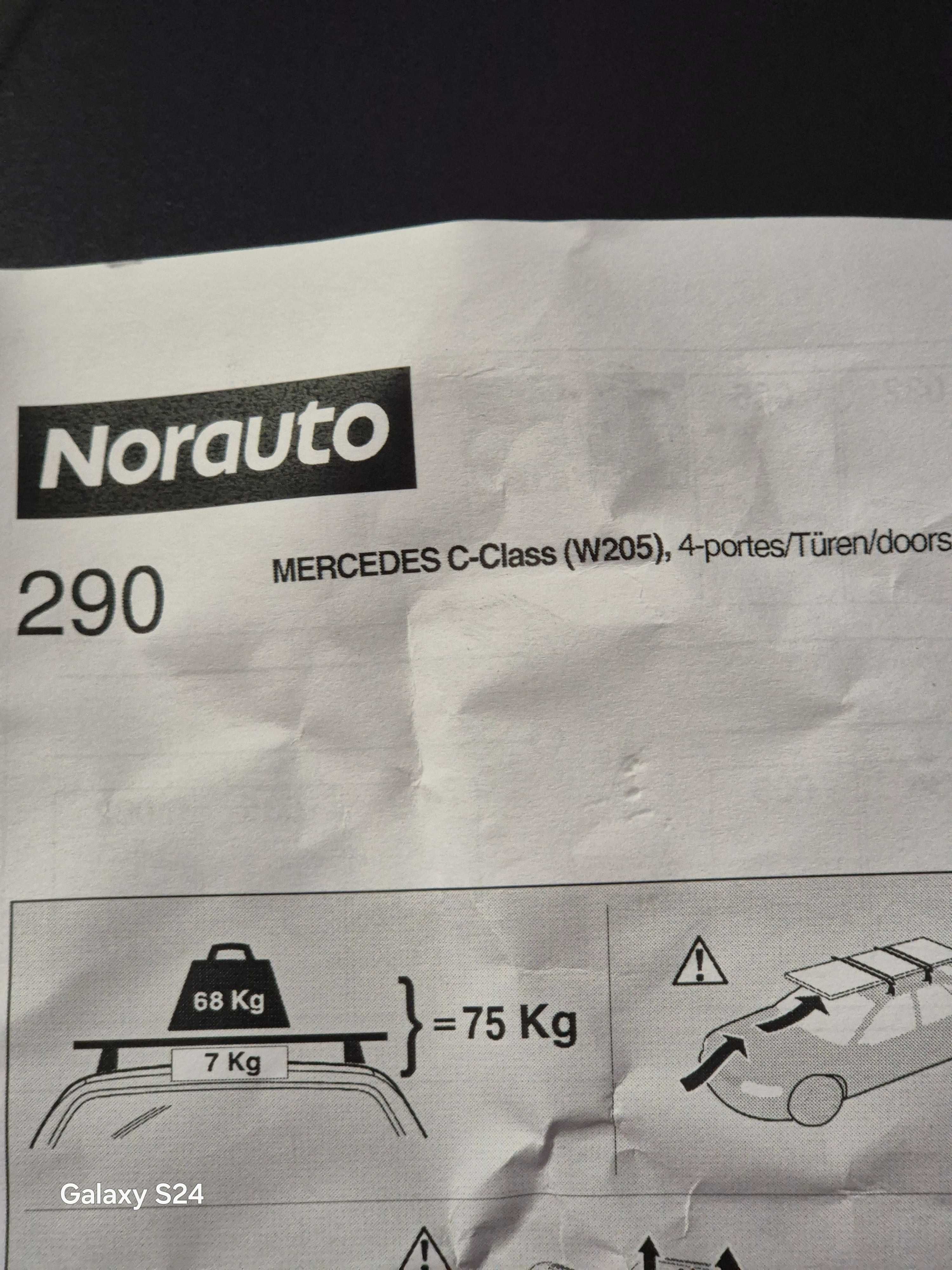 Barras de tejadilho para Mercedes