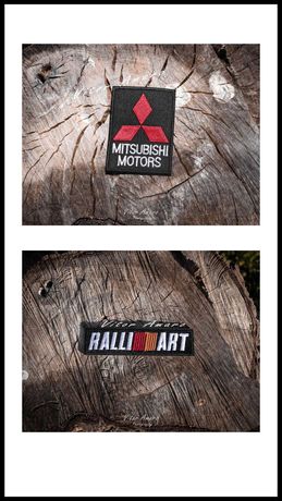Símbolo/Logo Bordado Ralli Art ou Mitsubishi | NOVOS