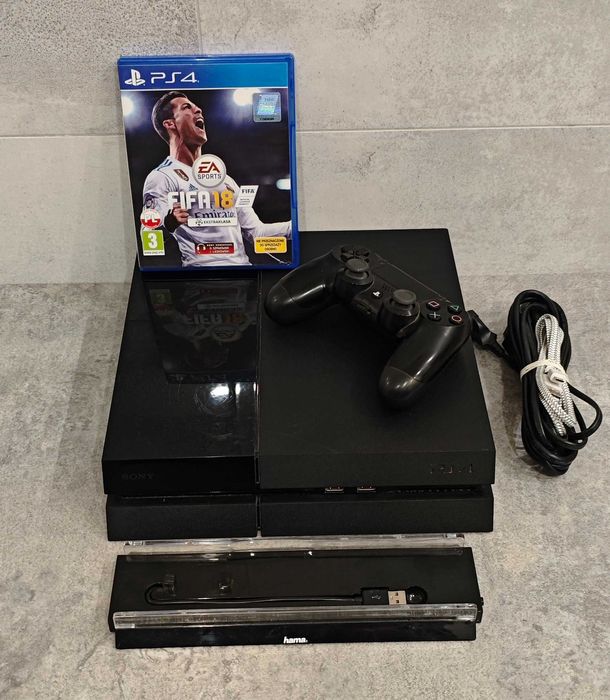 Ps4 Sony Playstation 4 CUH-1116A 500GB Podkładka HAMA Pad Fifa 18 PL