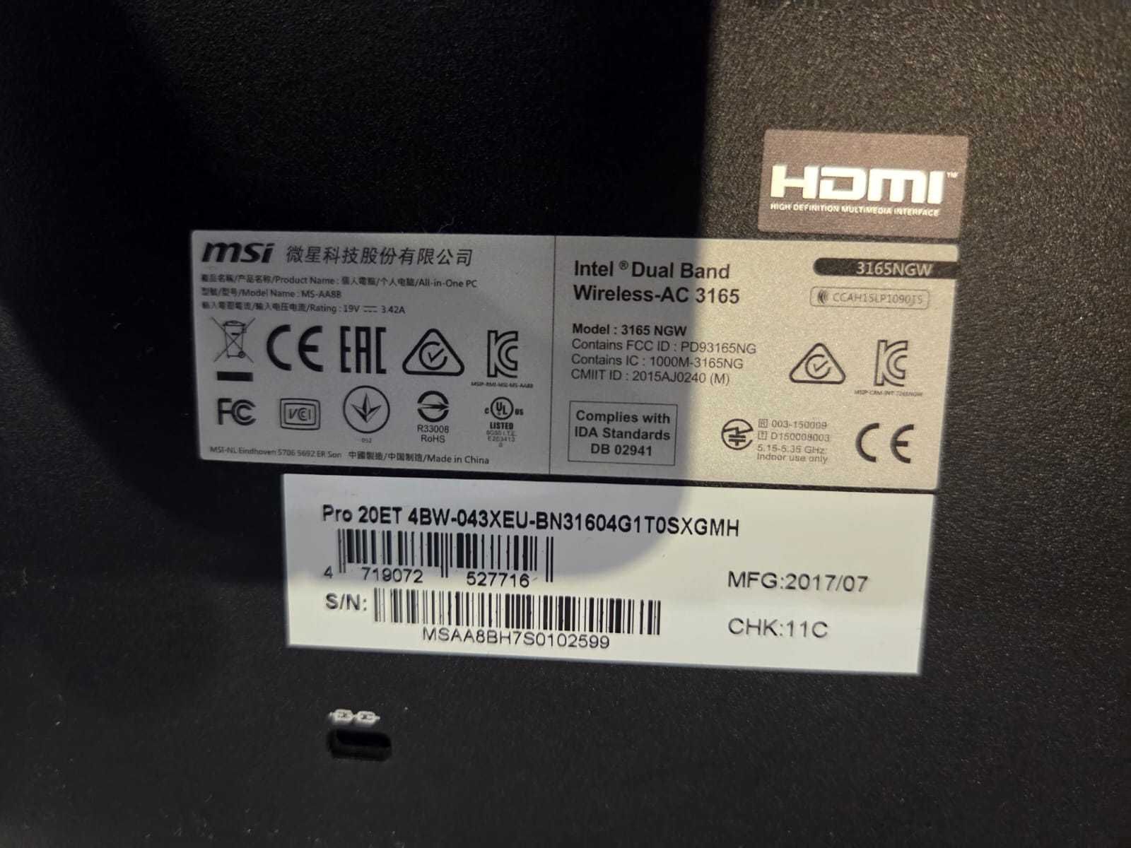 Komputer All in One MSI 3156NGW