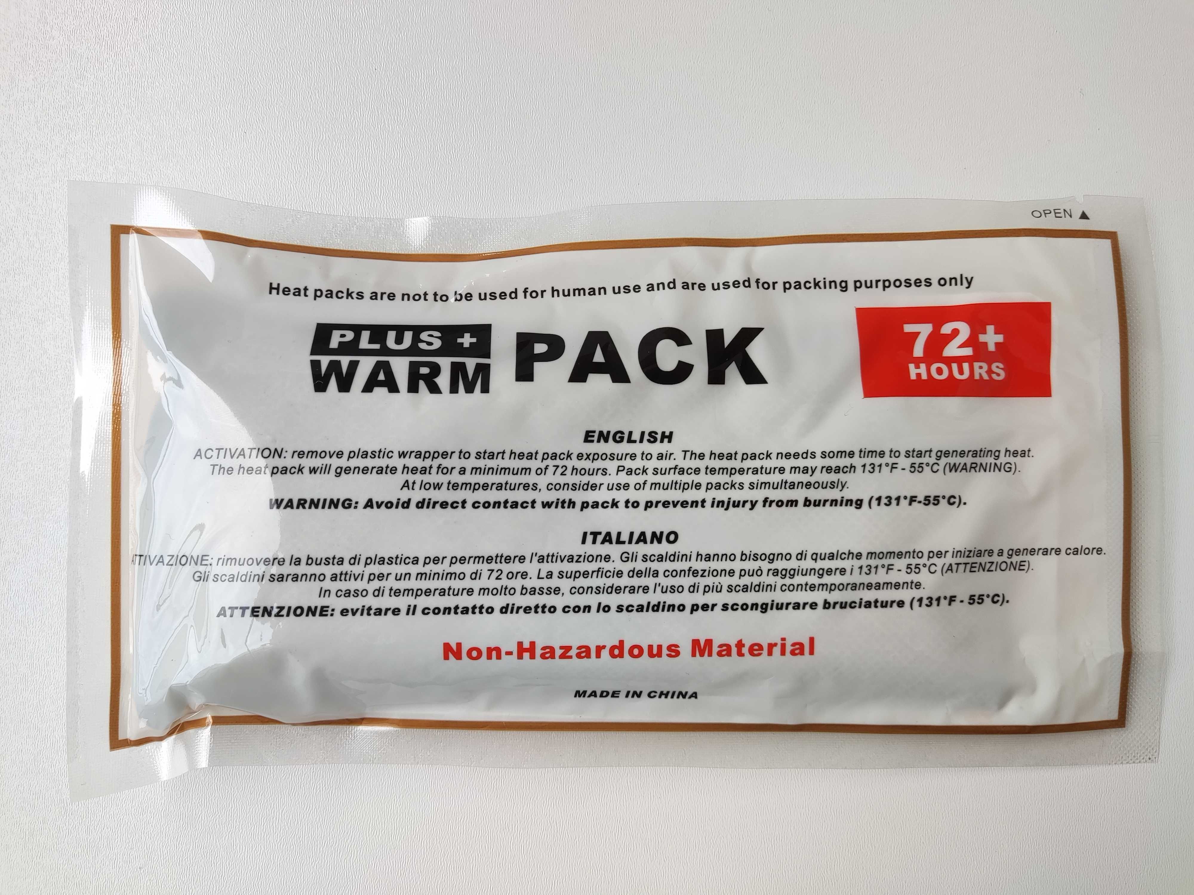 Heat pack 72h ogrzewacze dłoni rąk 100szt