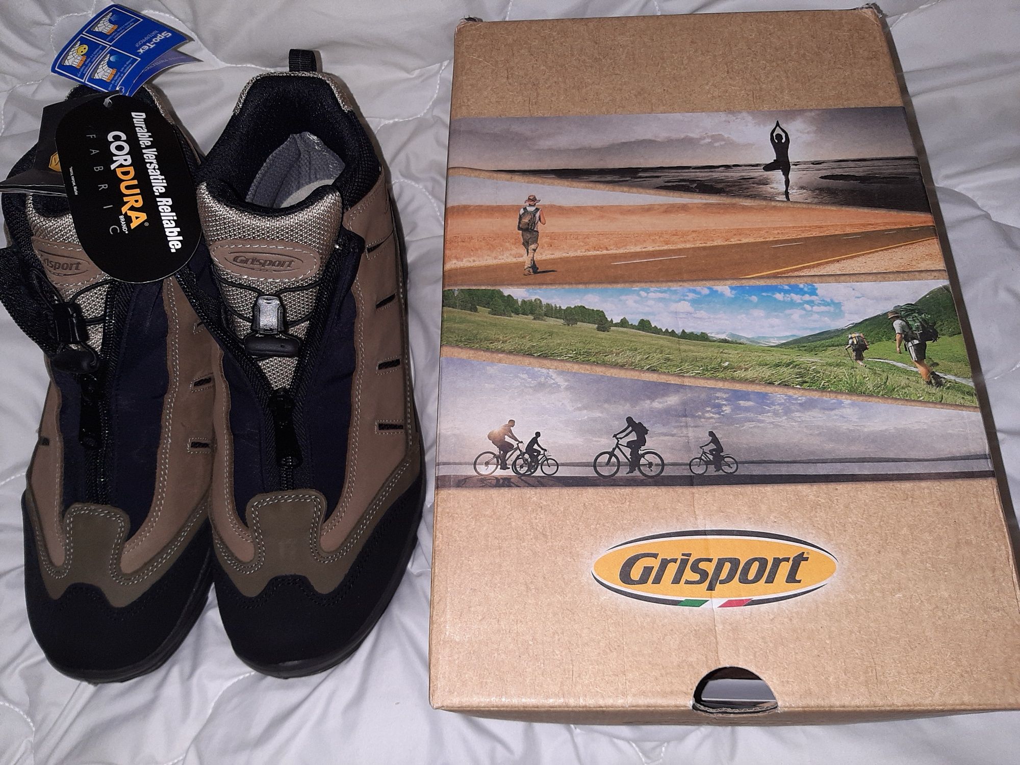 Продам чоботи GRISPORT,подошва VIBRAM,р.44,нубукові,коричневі.