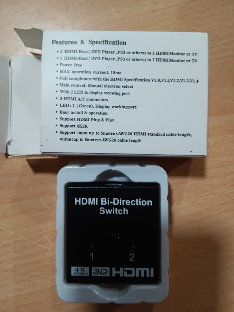 Adaptador HDMI Bi Direcional