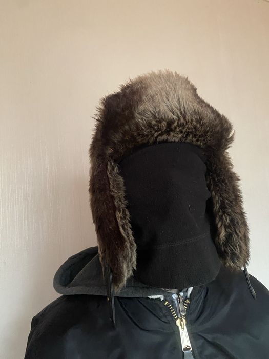 Шапка ушанка меховая y2k opium. Хутряна шапка ютукей гранж