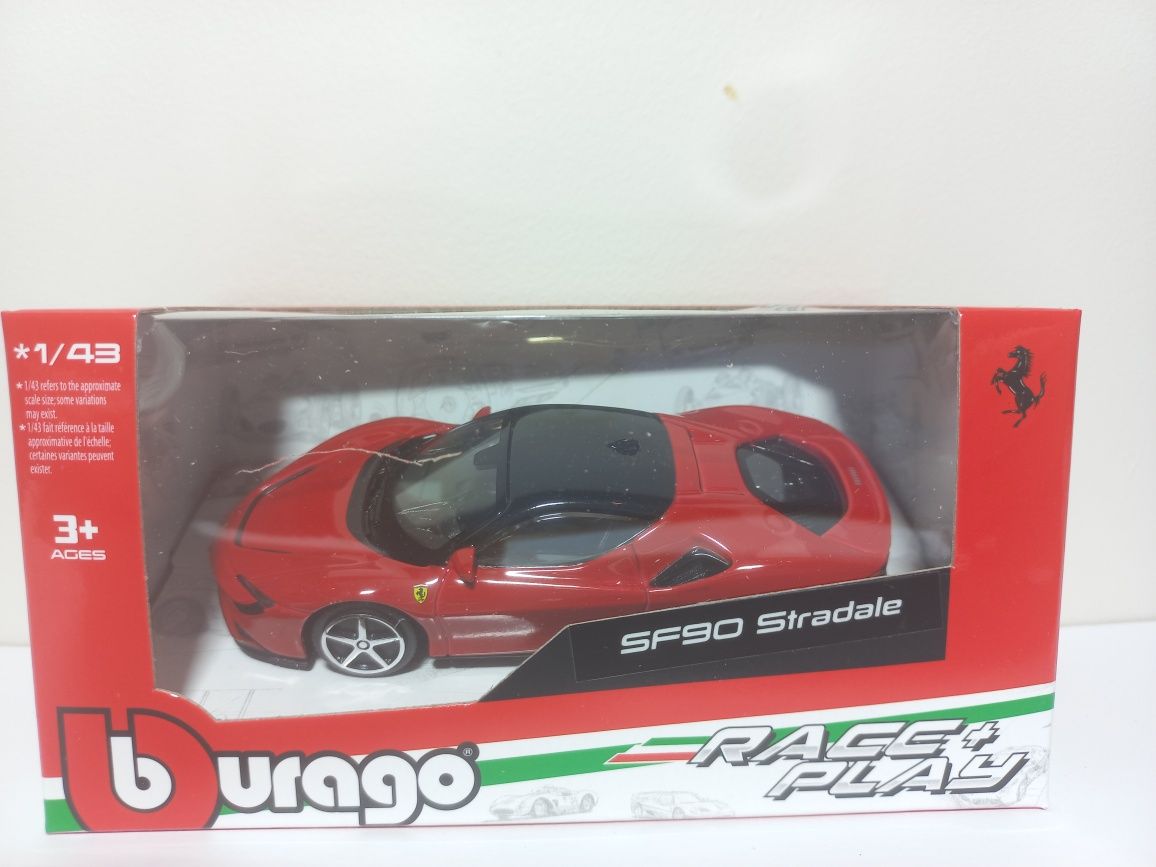 Bburago Ferrari SF90 Stradale,  skala 1:43, race&play