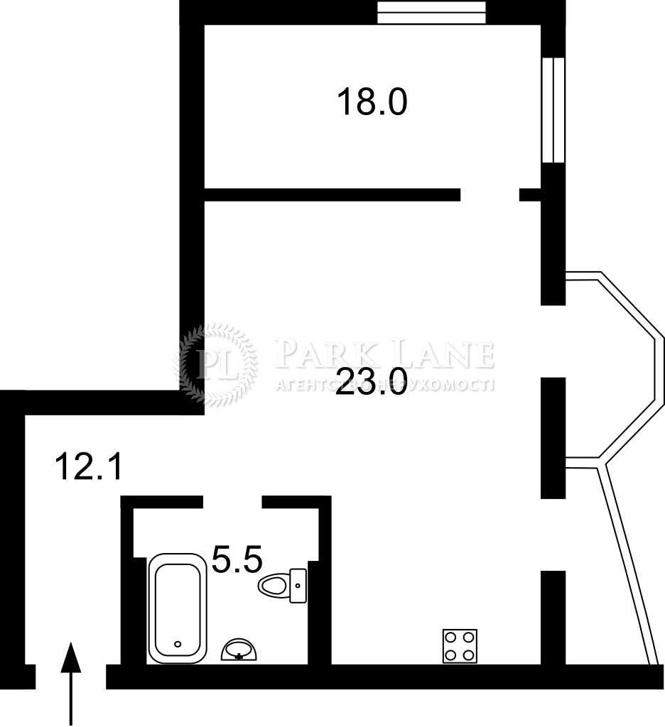 Академмістечко, Олевська 9, квартира з ремонтом, видова, без %