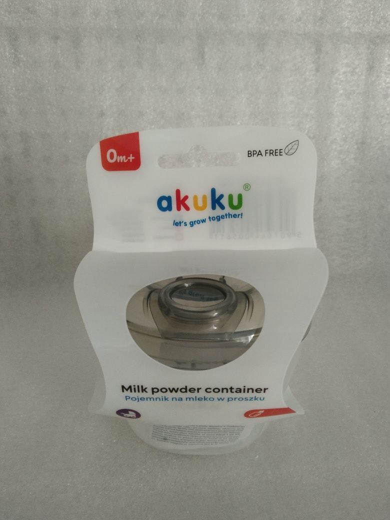 Pojemnik na mleko w proszku opakowanie etui ochraniacz butelka Akuku
