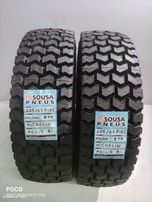 2 pneus michelin 225-65r16 c - oferta dos portes 130 EUROS