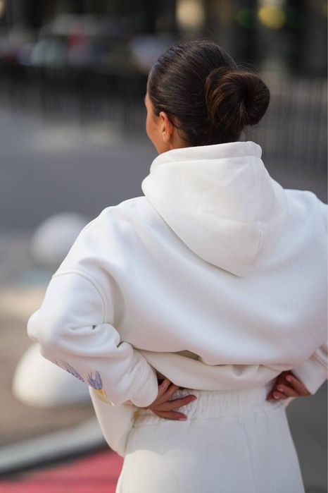 Стильний костюм з подвійним капюшоном  та обʼємним худі