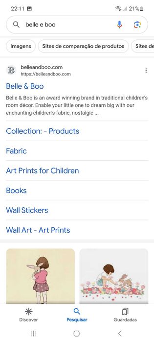 Gravura Belle e Boo com certificado emoldurada