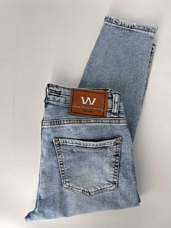 Alexander Wang SLIM 2020 – damskie jeansy z wysokiej jakości denimu