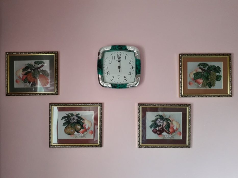 Комплект :4 картини бісером. Натюрморт .