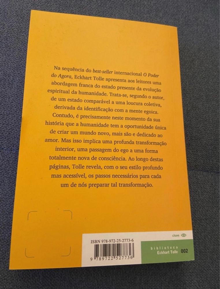 Livro “Um novo mundo” - Eckart Tolle