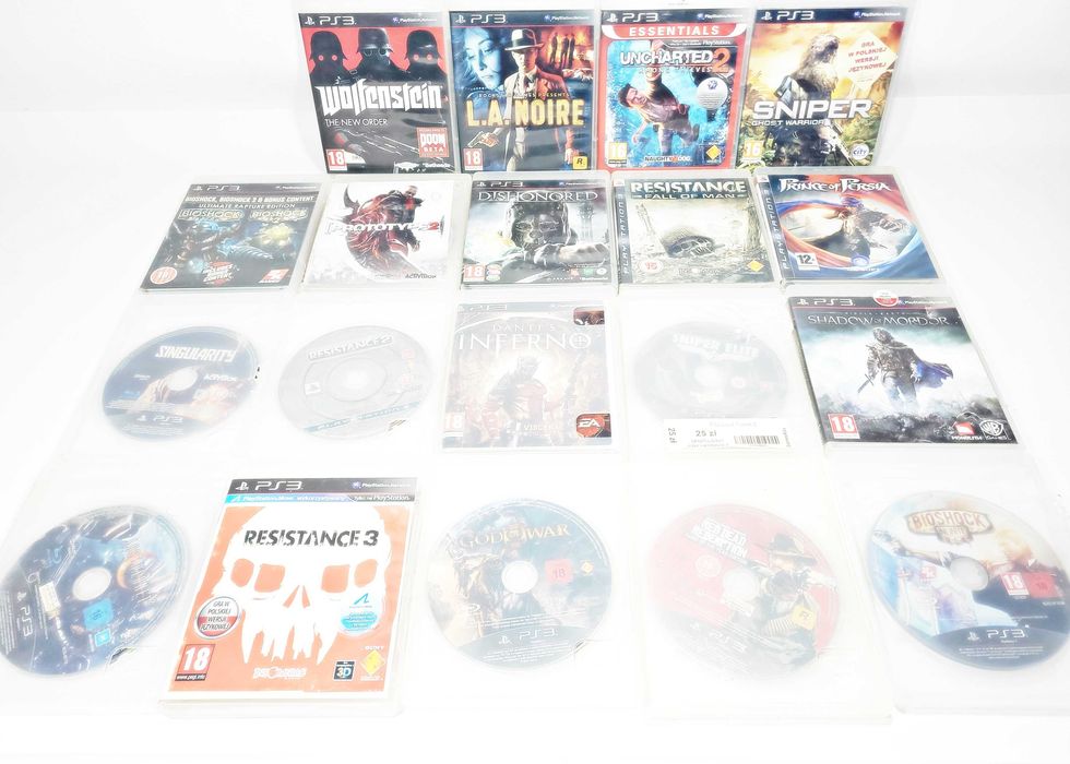Zestaw gier ps3 18 sztuk K&B Handel Szczytno
