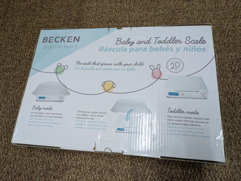 Balança Digital BECKEN para Bebés e Crianças (até 20kg)