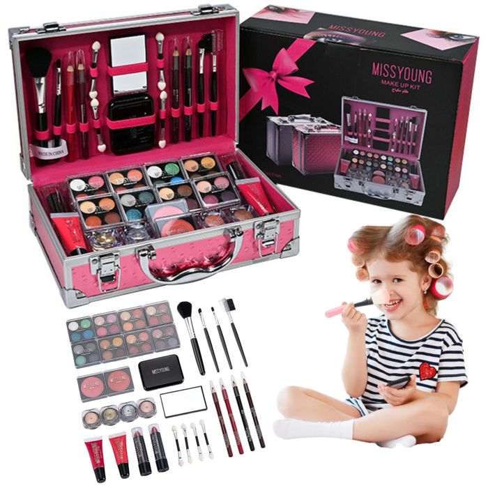 duży kuferek zestaw kosmetyków prezent 6 7 8 9 10 latki makijaż